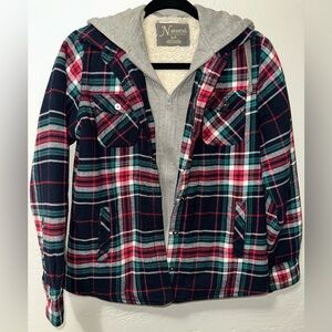 Natural Reflections Bass Pro Shops Women’s Plaid Fuzzy Lined Zip Up Coat Jacket